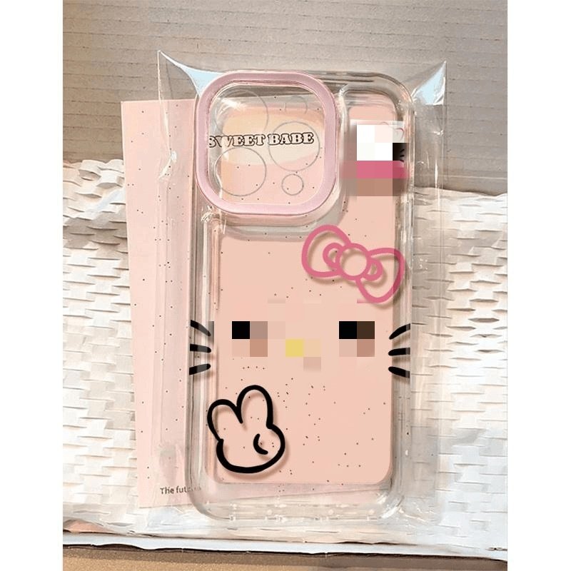 cute kt cat phone case for the iphone 16promax/16 phone case the design sense of iphone15 is 14 cute 13 transparent 12 cute kt cat phone case for the iphone 16promax/16 phone case the design sense of iphone15 is 14 cute 13 transparent 12