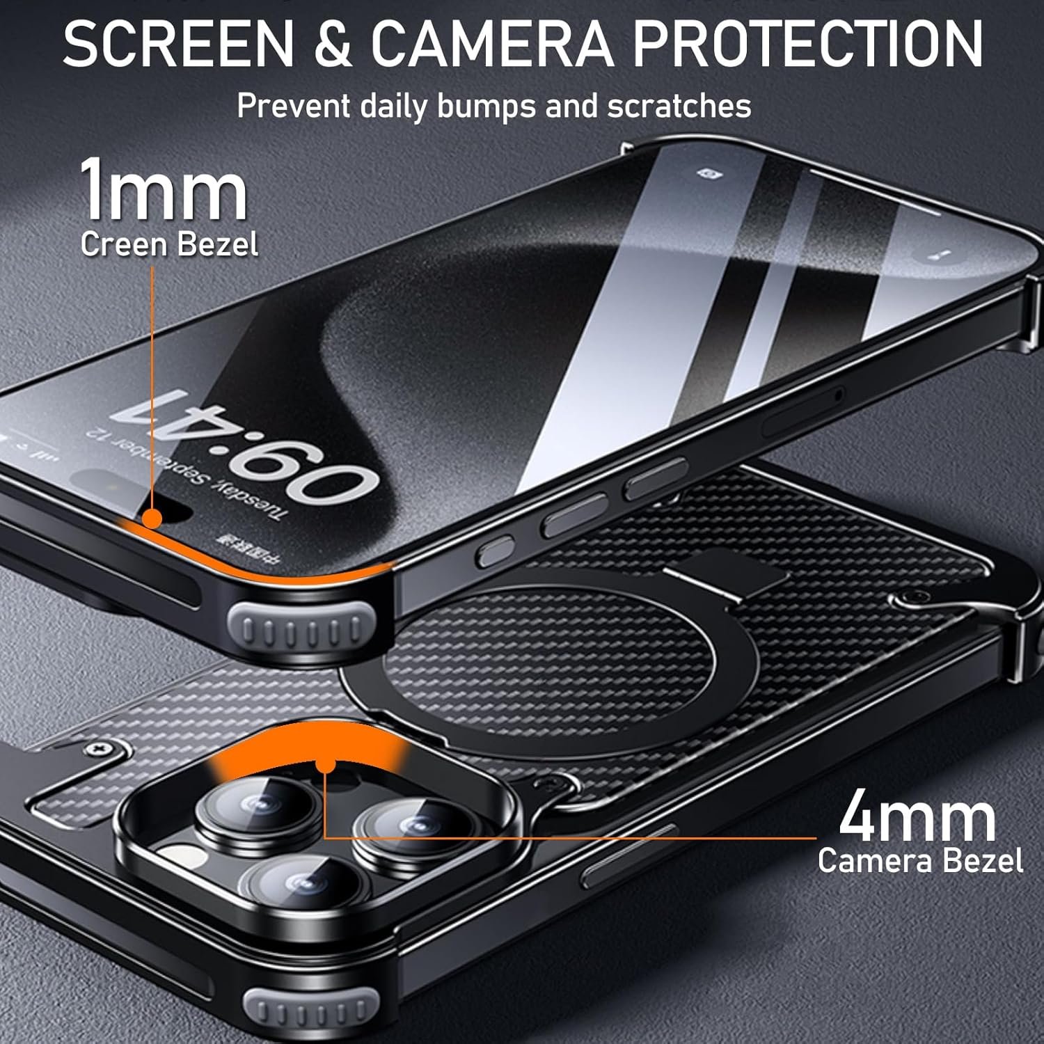 hot aluminum alloy carbon fiber metal case for iphone 16 pro max with 360 magnetic invisible ring stand cover for iphone 16 pro hot aluminum alloy carbon fiber metal case for iphone 16 pro max with 360 magnetic invisible ring stand cover for iphone 16 pro